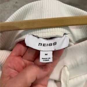 Reiss Cream Wide Leg Pants